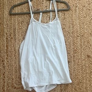 White Strappy Women's Tank Top - Lightweight Summer Essential
